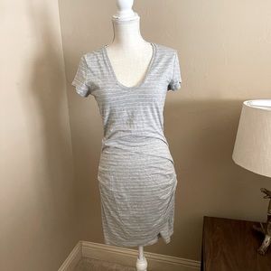 Athleta faux wrap t-shirt dress